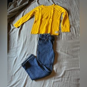 Kids Shirt & Denim pants set Size 6T (free gift w/ purchase!!!)